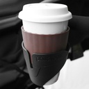 phil&teds close up view of buggy cup and bottle holder attached to buggy